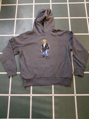 Ralph Lauren Polo Bear Graphic Hoodie - Gray
